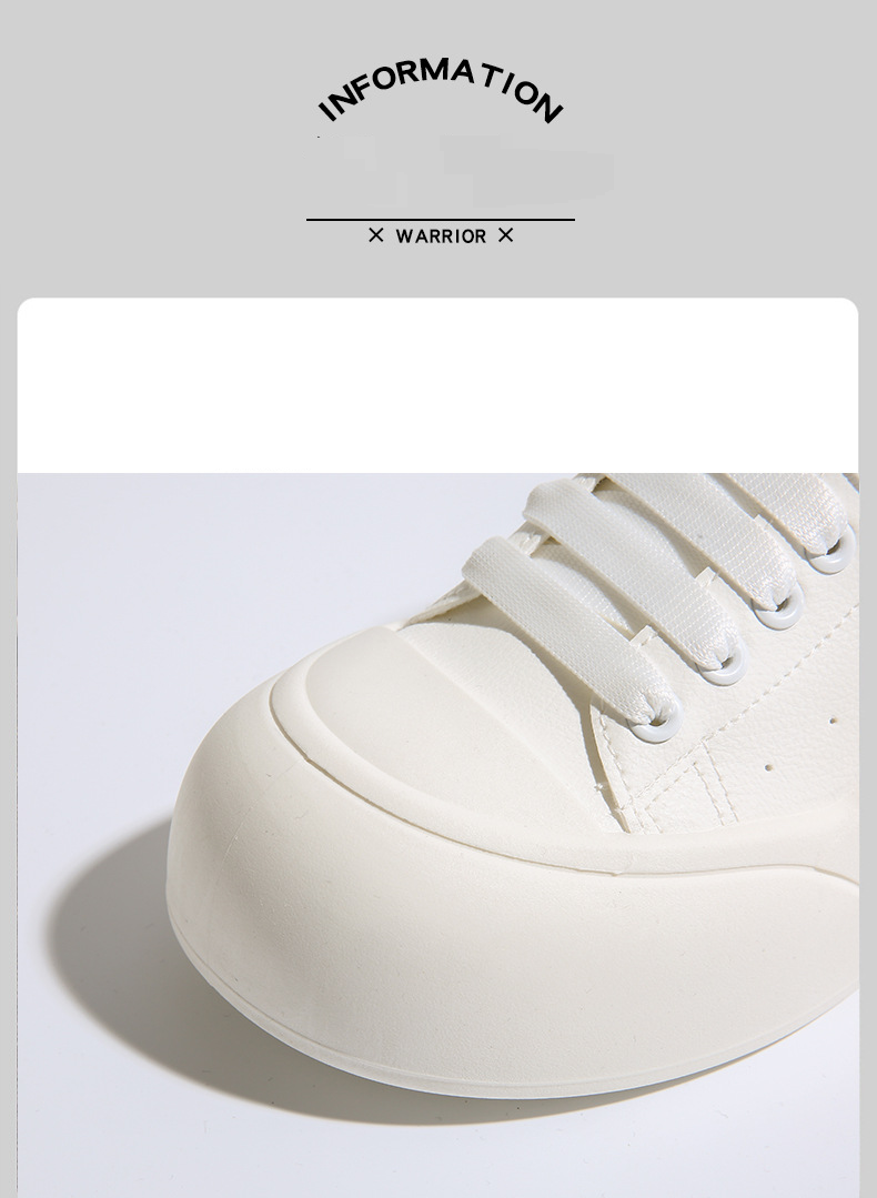 Damenschuhe Frühling Dickbesohlte Klassische Weiße Sneakers Für Frauen Trendy All Match Student Freizeitschuhe Einfarbig Einfache Sportschuhe_voghion.com