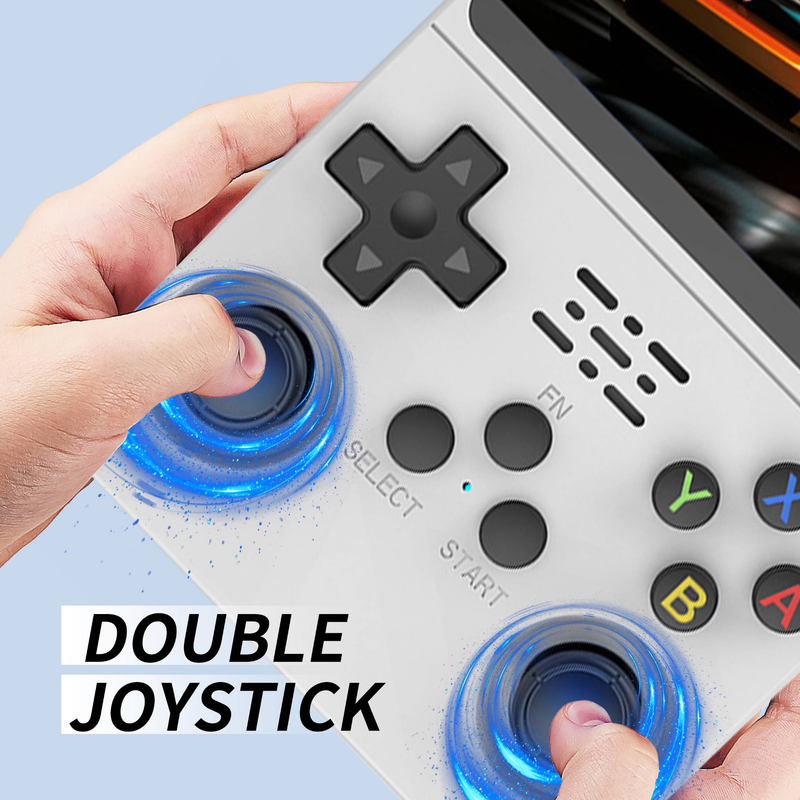 R36S Handheld-Spielkonsole | Unterstützung für Retro- und moderne Spiele, 5-Zoll-HD und 10-Stunden-Akku | Tragbares Design für unterwegs und zum Spielen zu Hause_voghion.com