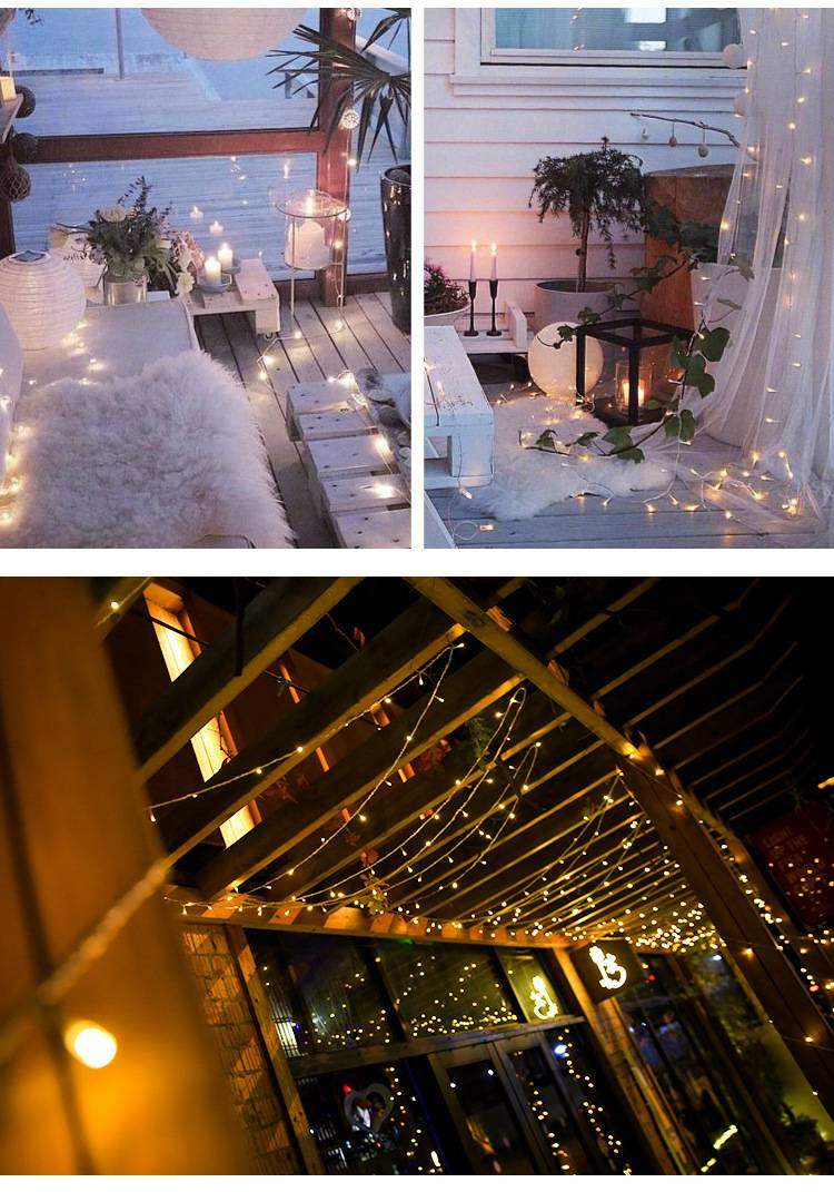 LED String Lights – 10m/20m/30m/50m/100m Waterproof IP44 Fairy Lights For Indoor & Outdoor Decoration (Warm White/Cool White/RGB Shatterproof PVC)_voghion.com