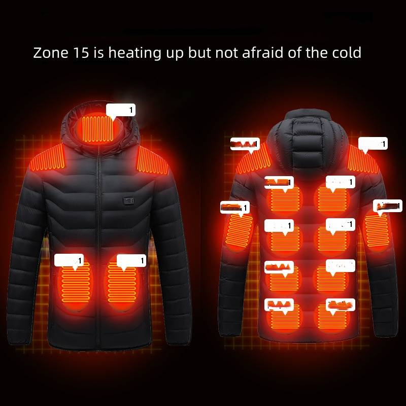 Herren Daunenjacken, Baumwollgefütterte Jacken, Heizanzüge, Jacken, Winterkleidung, Herren Herbst und Winter_voghion.com