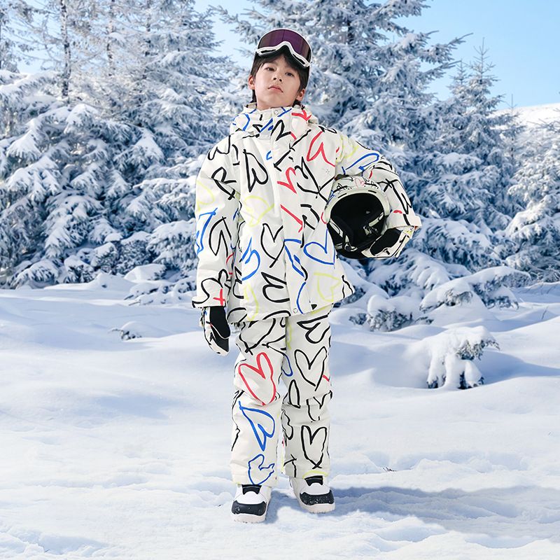 3-Lagen-Skijacke für Kinder – Wasserdichter und winddichter Schneeanzug für Jungen und Mädchen (Unisex-Wintersportjacke für Kinder und Jugendliche)_voghion.com