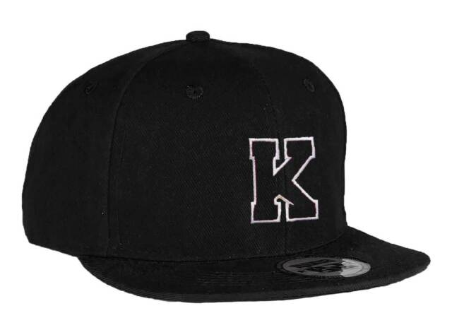Unisex Kids Adult Size Snapback Flat Peak Hat Casual Baseball Cap A-Z Alphabet_voghion.com