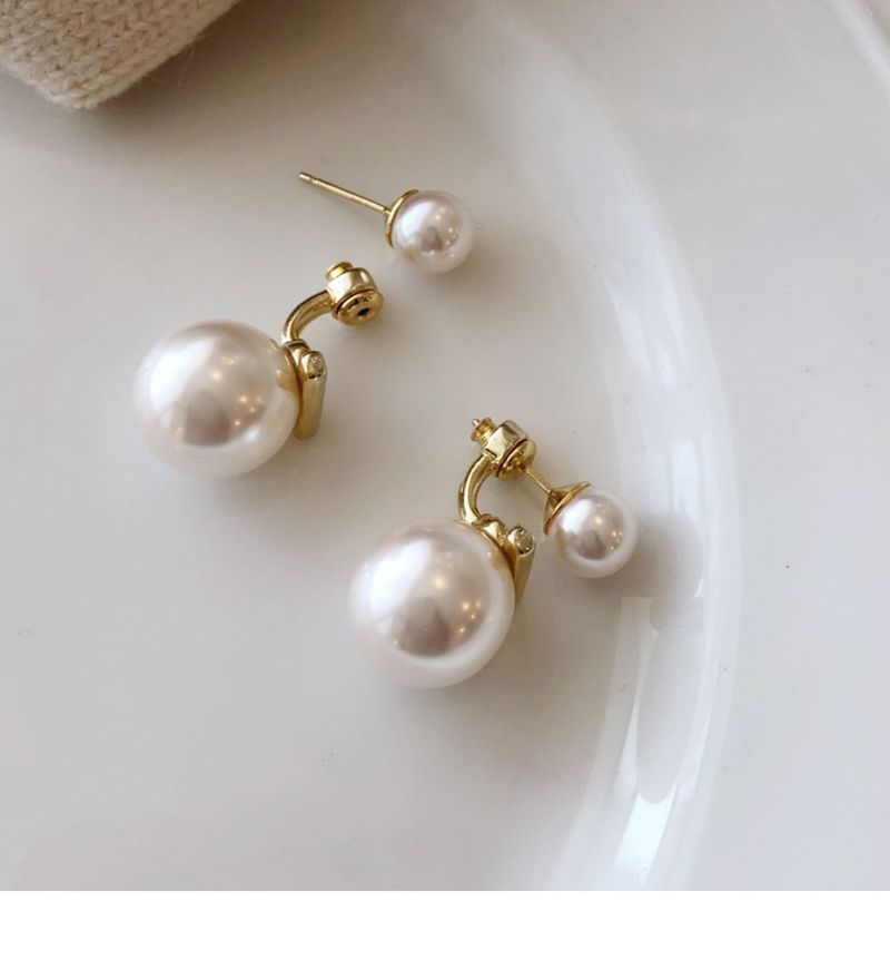 Versione coreana del temperamento di Dongdaemun, perle di nicchia, donne eleganti e alla moda, orecchini francesi di alta gamma, orecchini_voghion.com