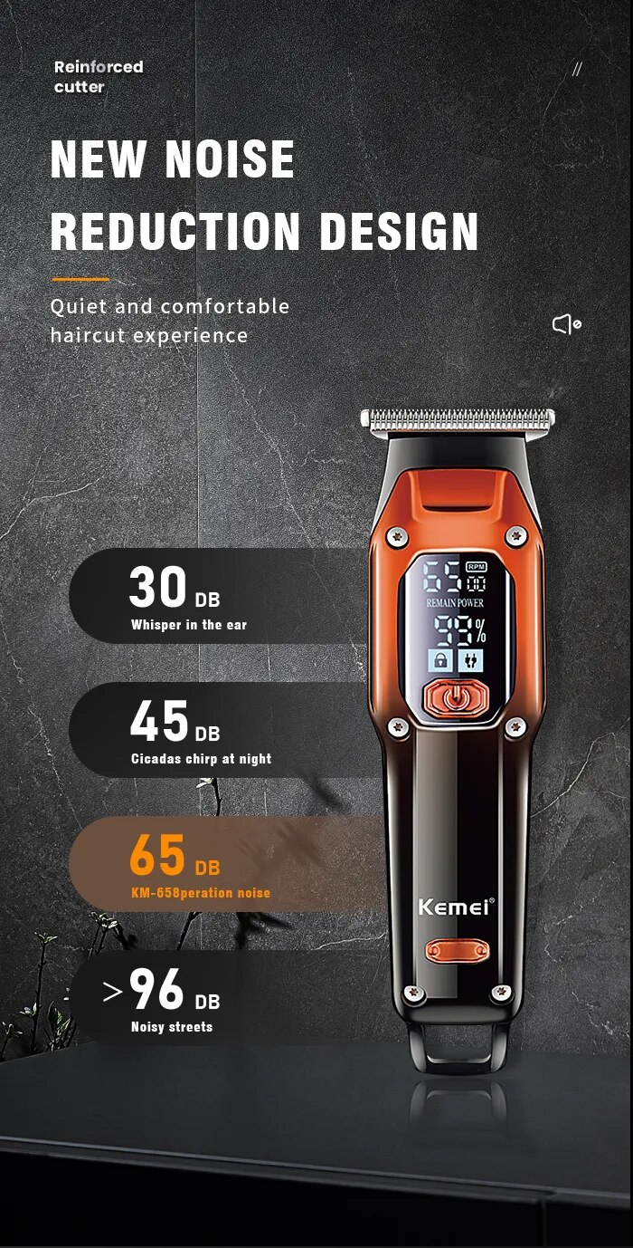 Kemei-658 Erkekler Için Saç Düzeltici Sakal Düzeltici Profesyonel Saç Kesme Makinesi Elektrikli Tıraş Makinesi Saç Kesme Makinesi Saç Kesimi Elektrikli Tıraş Makinesi_voghion.com