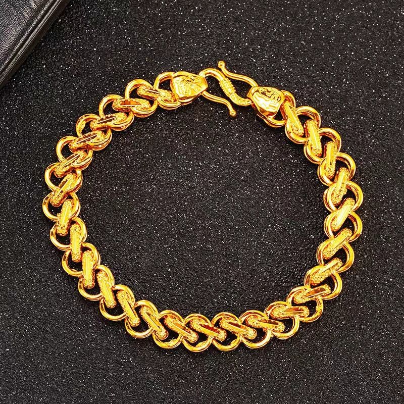Herren dominantes Kielarmband Goldschmuck Messing vergoldet_voghion.com