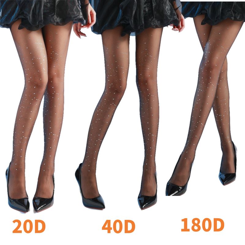 2025d New Sexy Sequin Shiny Printed Glossy Black Silk Women's Fashion Stockings_voghion.com