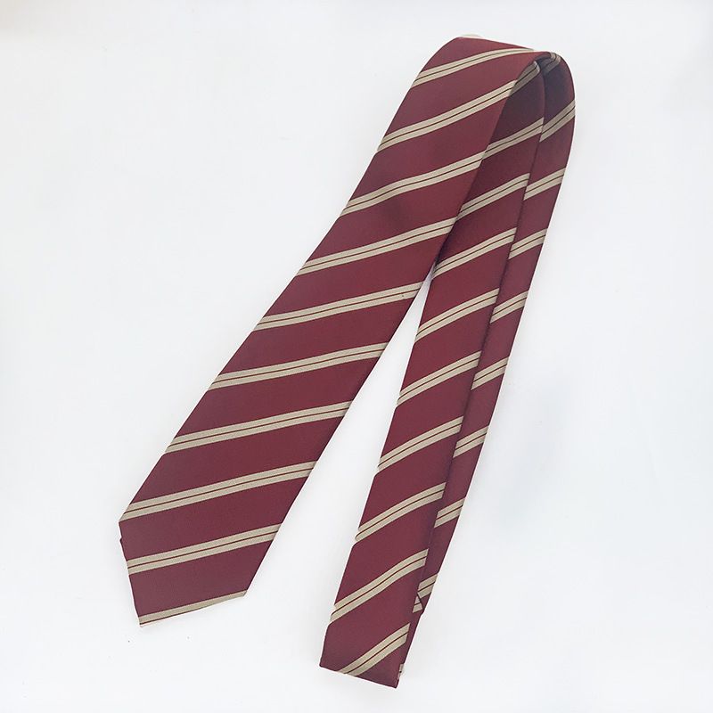 Two-tone Striped JK Sailor Suit Bow Japanese School Uniform Red Tie_voghion.com