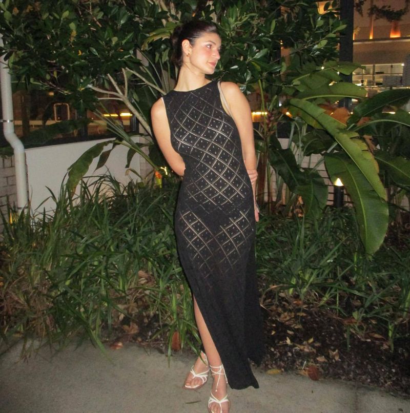 Women's Clothing beach vacation sexy long skirt knitted slit dress summer women_voghion.com