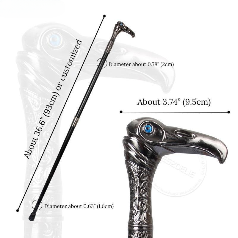 2024 Eagle-Head Luxe Wandelstokken Voor Mannen Decoratieve Wandelstok Man Elegante Mode Vintage Hand Cane 93cm_voghion.com