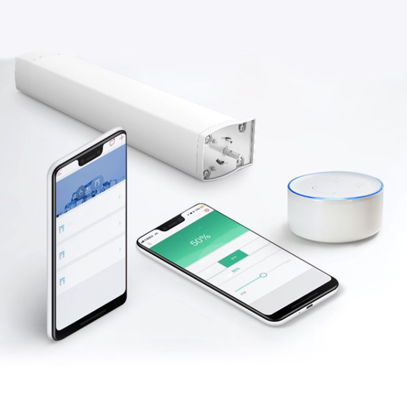 Zigbee WiFi Tuya Smart Curtain Motor Mobile Phone APP Xiaodu Voice Control Curtain_voghion.com