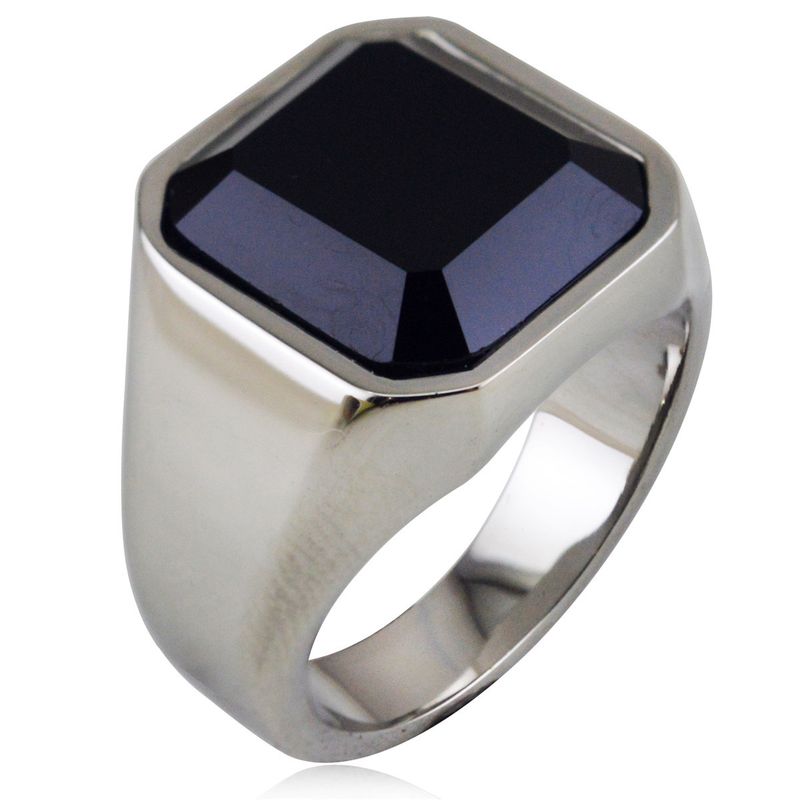 Anillo de acero de titanio con personalidad punk para discoteca, accesorio de moda para hombres y mujeres, HR877_voghion.com