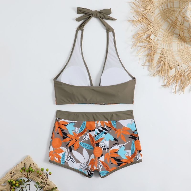 Kadın Giyim Seksi Yüksek Bel Bölünmüş Bikini Kadın Mayo_voghion.com