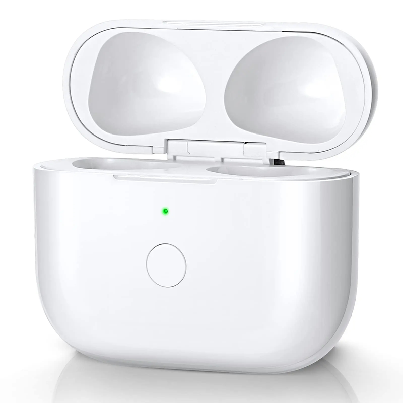 Ersatz für kabelloses Ladecase, kompatibel mit AirPods 3. Generation, Ladecase mit Pairing-Sync-Taste – Weiß_voghion.com