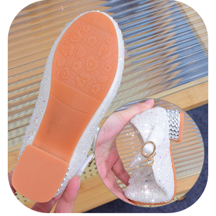 Mädchen Prinzessin schuhe Weiß leder schuhe frühling und herbst neue kinder high heels mit kleinen mädchen host kleid einzelnen schuhe_voghion.com