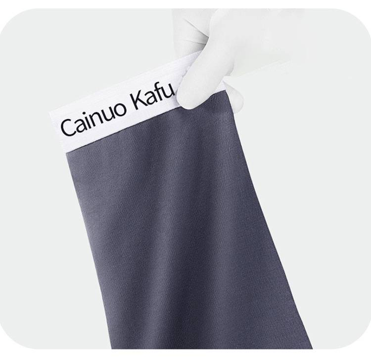 Sous-vêtements pour jeunes hommes, pantalons plats à taille moyenne pour hommes, styles pour hommes, sous-vêtements antibactériens et respirants à quatre coins_voghion.com