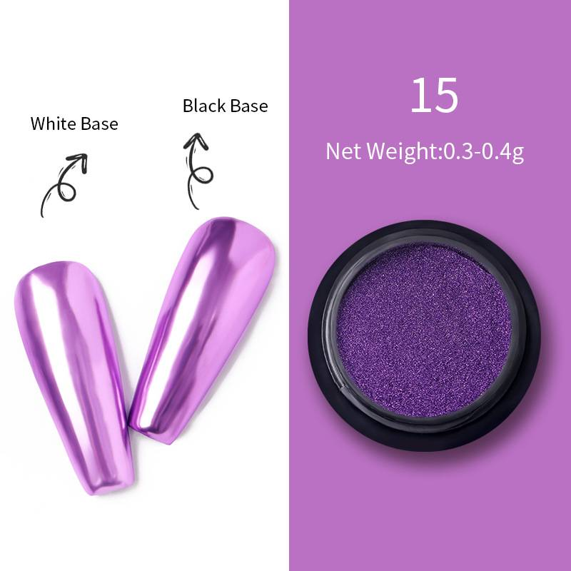 Sets & Kits Nagelprodukte Magic Mirror Powder Aurora Mirror Powder Galvanisierter Metallspiegeleffekt Nagelglitzerpulver_voghion.com