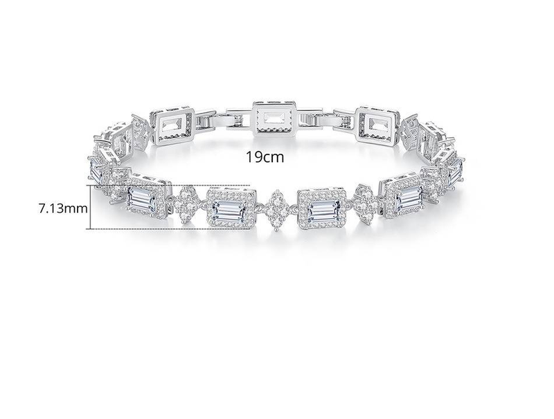 Pulseira feminina ajustável com zircônia, design geométrico minimalista, joia elegante para uso diário_voghion.com