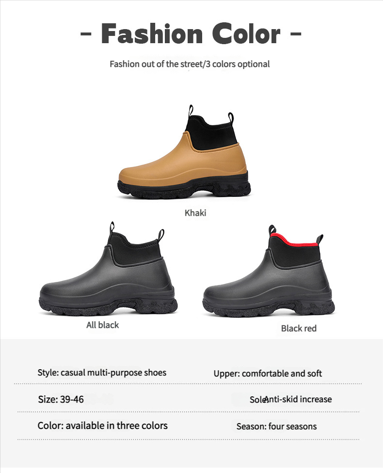 Nuove scarpe antinfortunistiche di media altezza, scarpe protettive, scarpe antiscivolo, scarpe da cuoco con puntale in acciaio._voghion.com