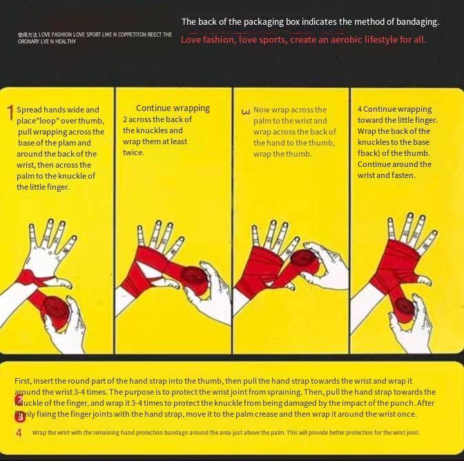 Boxing Hand Wraps 3 -5 Meters Soft Slightly Elastic Sanda Fitness Martial Arts Sweat Absorbent Anti Slip Wrist Knuckle Protection_voghion.com