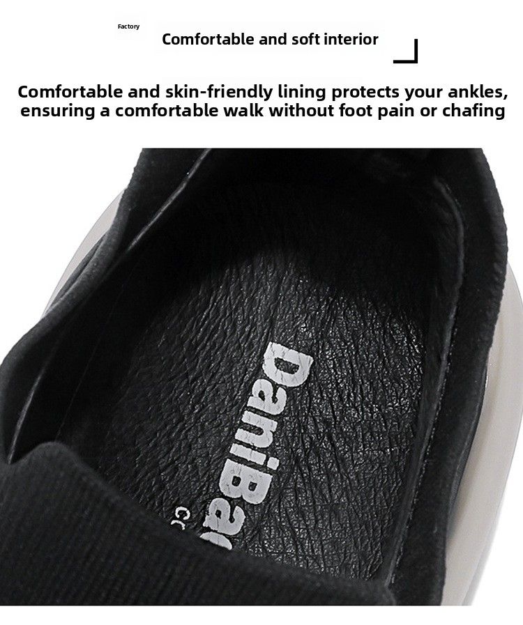 Freizeitschuhe für Herren sind bequem für einen Fuß, mit rundem Kopf und weicher Sohle._voghion.com
