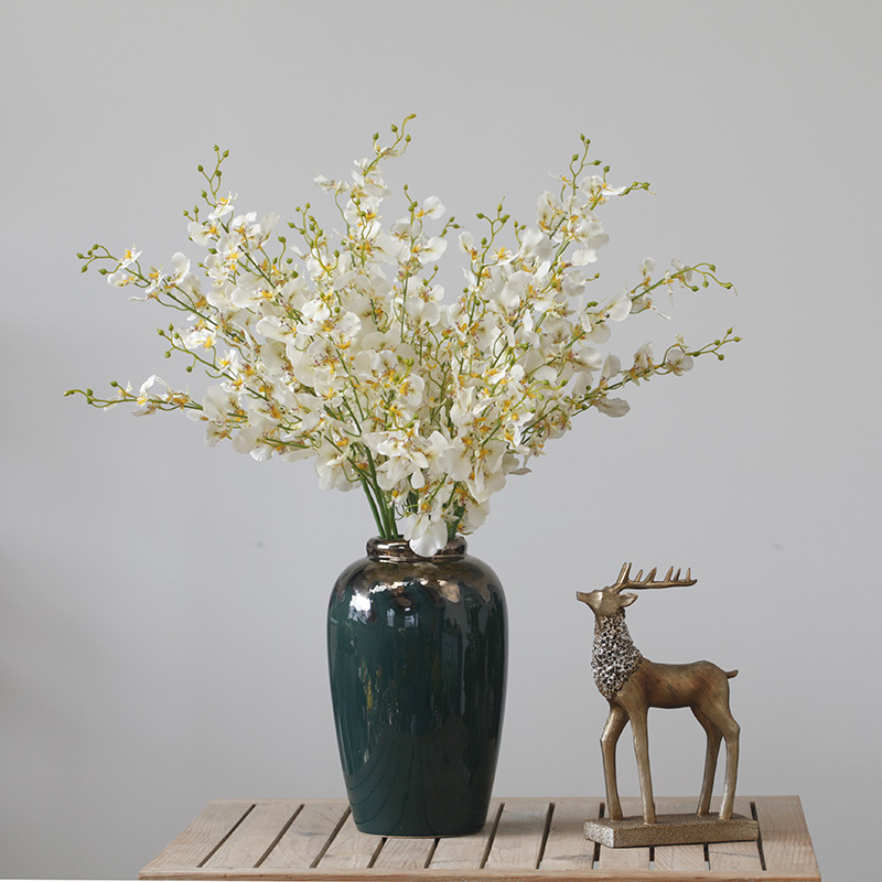Phalaenopsis soggiorno da terra arte floreale oncidium composizione floreale decorazione domestica_voghion.com