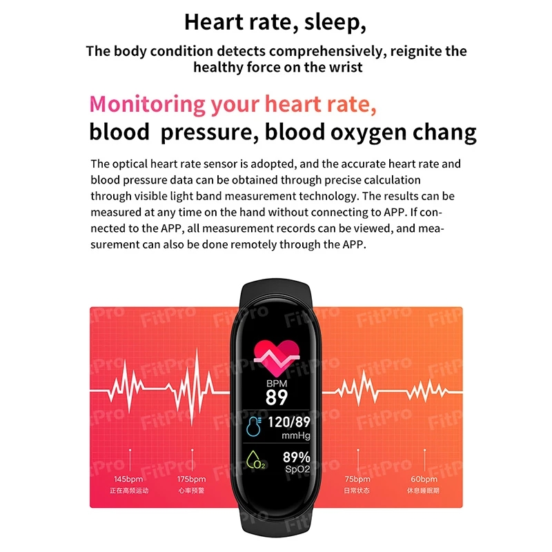 Akıllı İzle Erkekler Kadınlar Smartband Nabız Smartwatch Spor Izci iOS için Kan Basıncı Spor Akıllı Bilezik_voghion.com