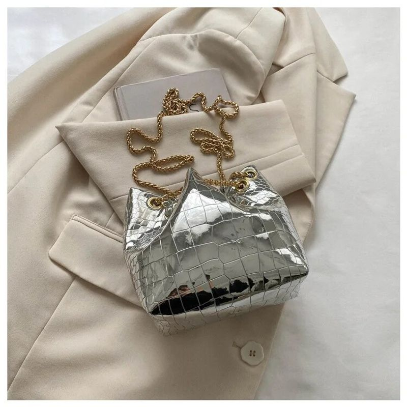 Trend Pailletten Schulter Kette Umhängetasche Eimer Handtasche Tote Weibliche Messengen für Frauen Damen_voghion.com