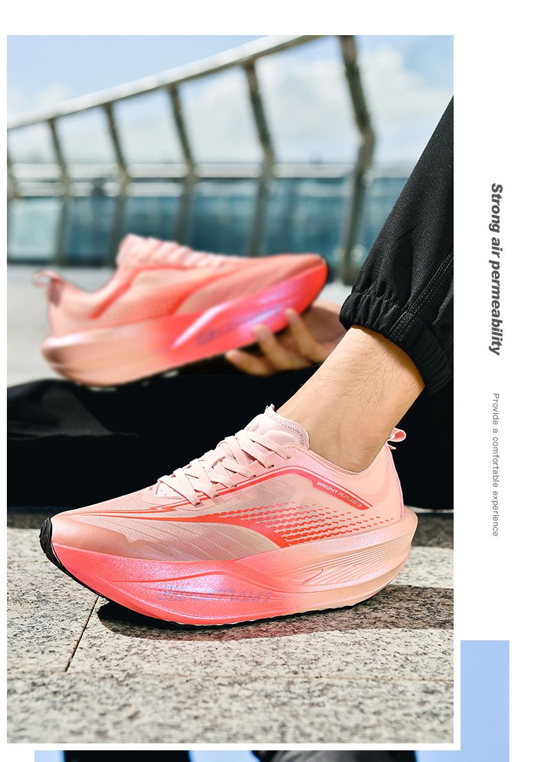 Neue dämpfende Laufschuhe für Männer, geeignet für schwere Läufer, Schnürschuhe, Sportschuhe für Damen, rutschfeste Outdoor-Sportschuhe für Männer_voghion.com