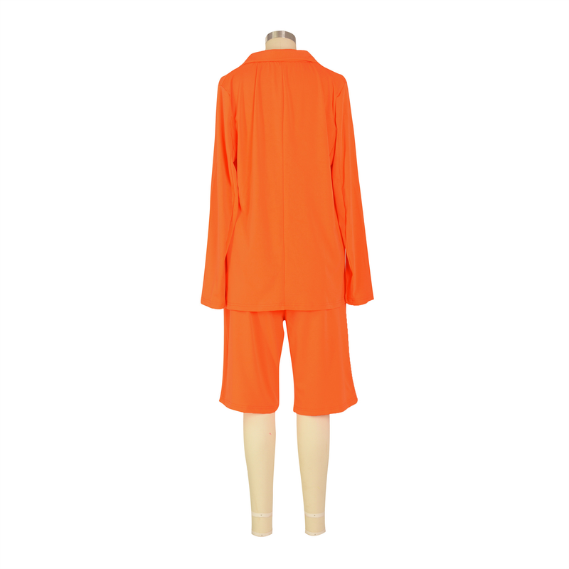 Dammekleeder Onofhängeg Websäit Kostümjacket Shorts Zweedeel Fréijoer Summer Casual Kostüm_voghion.com