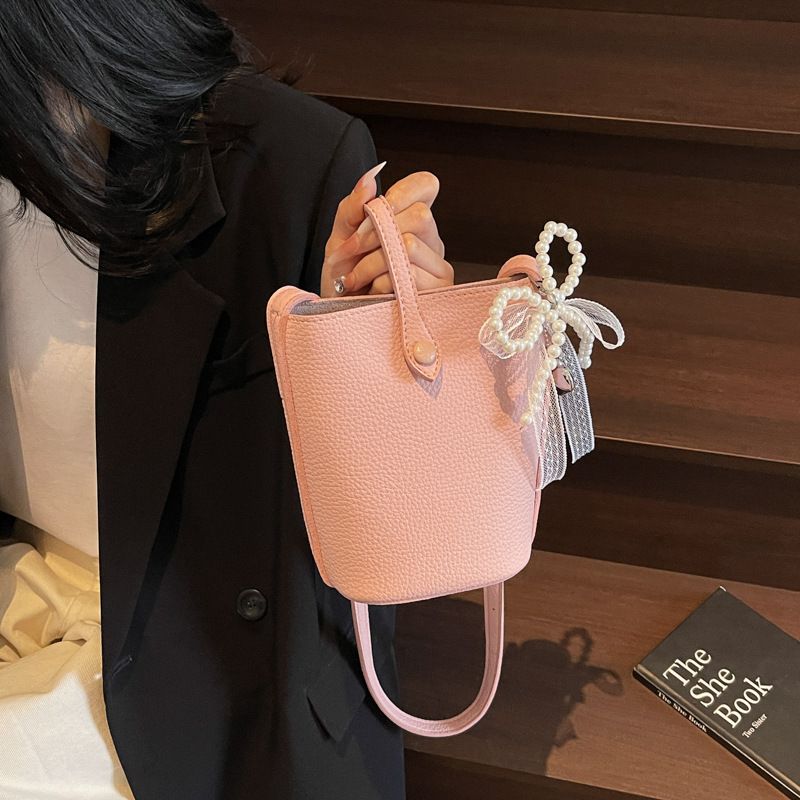 Borsa a tracolla alla moda in stile coreano per donna, estate 2025, nuova borsa a secchiello casual, semplice ed elegante_voghion.com