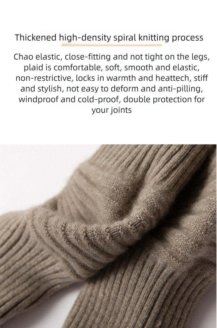 100% cuscinetti per uomo e donna, supporto per ginocchio invernale in puro cashmere caldo e spesso per gambe vecchie e fredde, manicotti per articolazioni per ciclismo_voghion.com