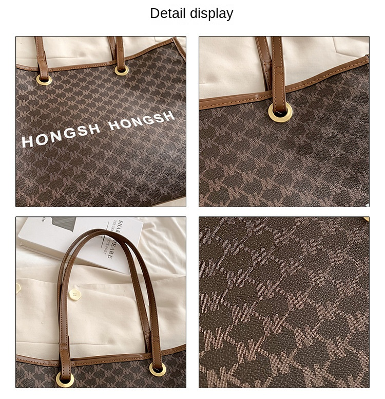 Borsa a tracolla all-in-one retrò da pendolare di moda da donna di nuova moda di grande capacità 2023. Borsa tote per classe universitaria_voghion.com