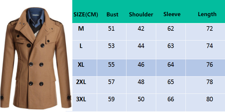 Herretrenchcoat Herretweedfrakk for menn_voghion.com