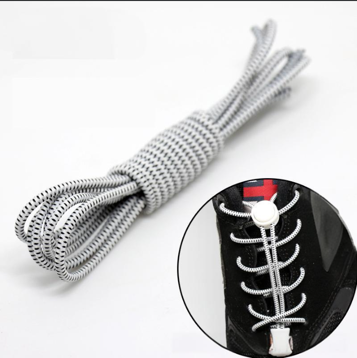 Accessori per scarpe fibbia elastica elastico per adulti bambini colore bianco e nero corda per scarpe_voghion.com