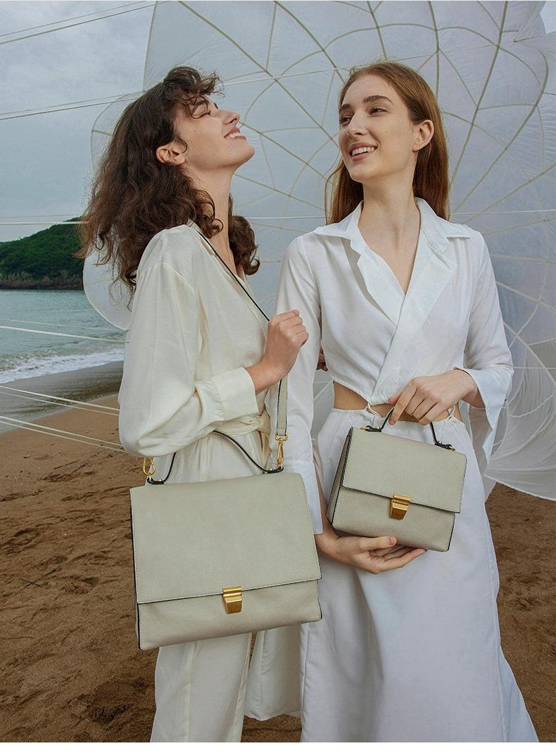 Bolsa de couro Fran da COCCINELLE, bolsa médica marrom com alça ajustável para mulheres, bolsa de ombro e transversal versátil para uso diário_voghion.com