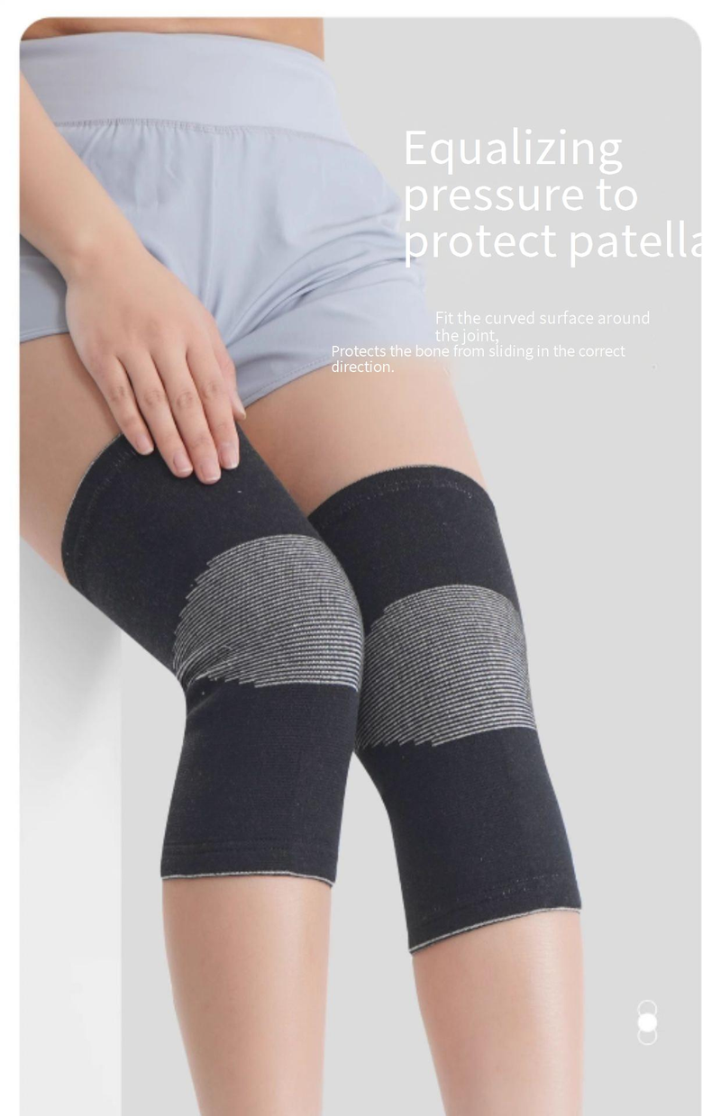 Professionele kniebrace voor dames en heren - Ademende en warme kniebeschermers voor hardlopen, fietsen, wandelen en sporten - Hoge elasticiteit en veerkracht_voghion.com