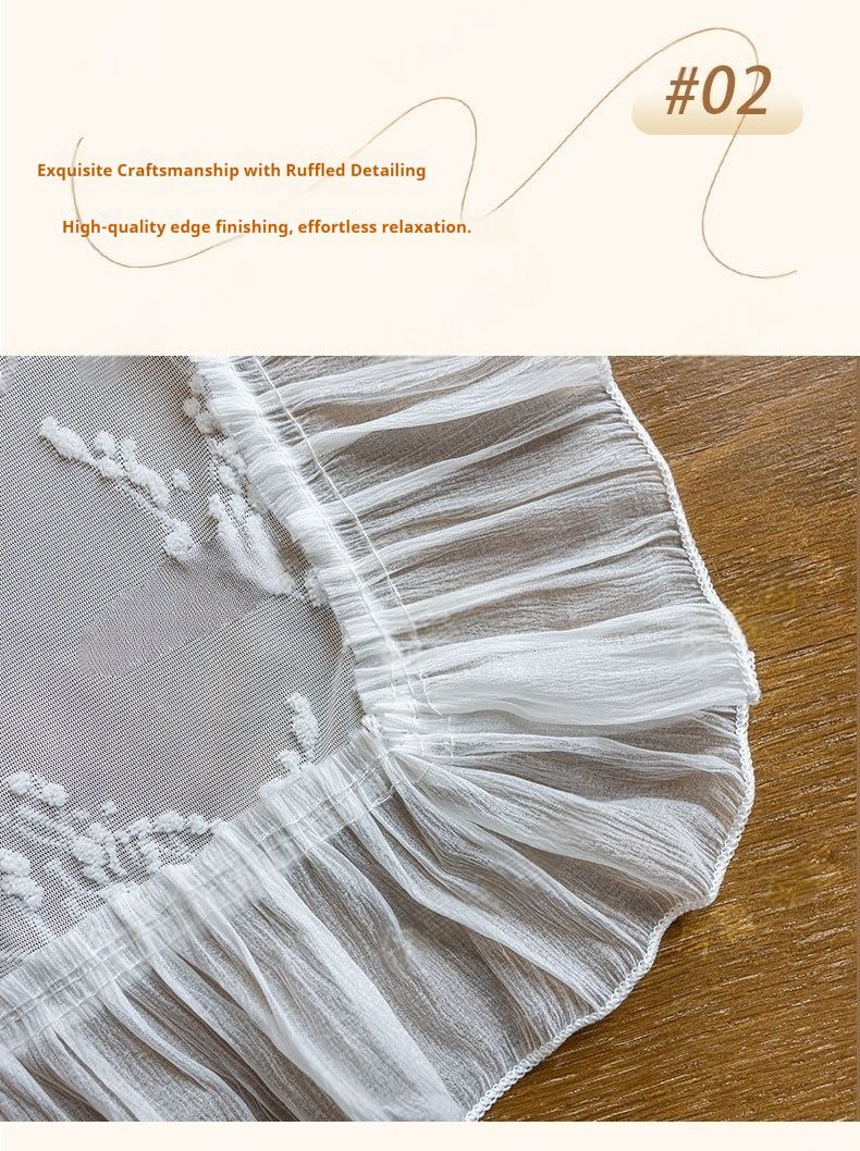 Tovaglia in pizzo francese – Copritavolo ricamato in poliestere per matrimoni, sala da pranzo e arredamento per la casa (90x90 cm/120x120 cm/140x140 cm/140x180 cm, bianco)_voghion.com