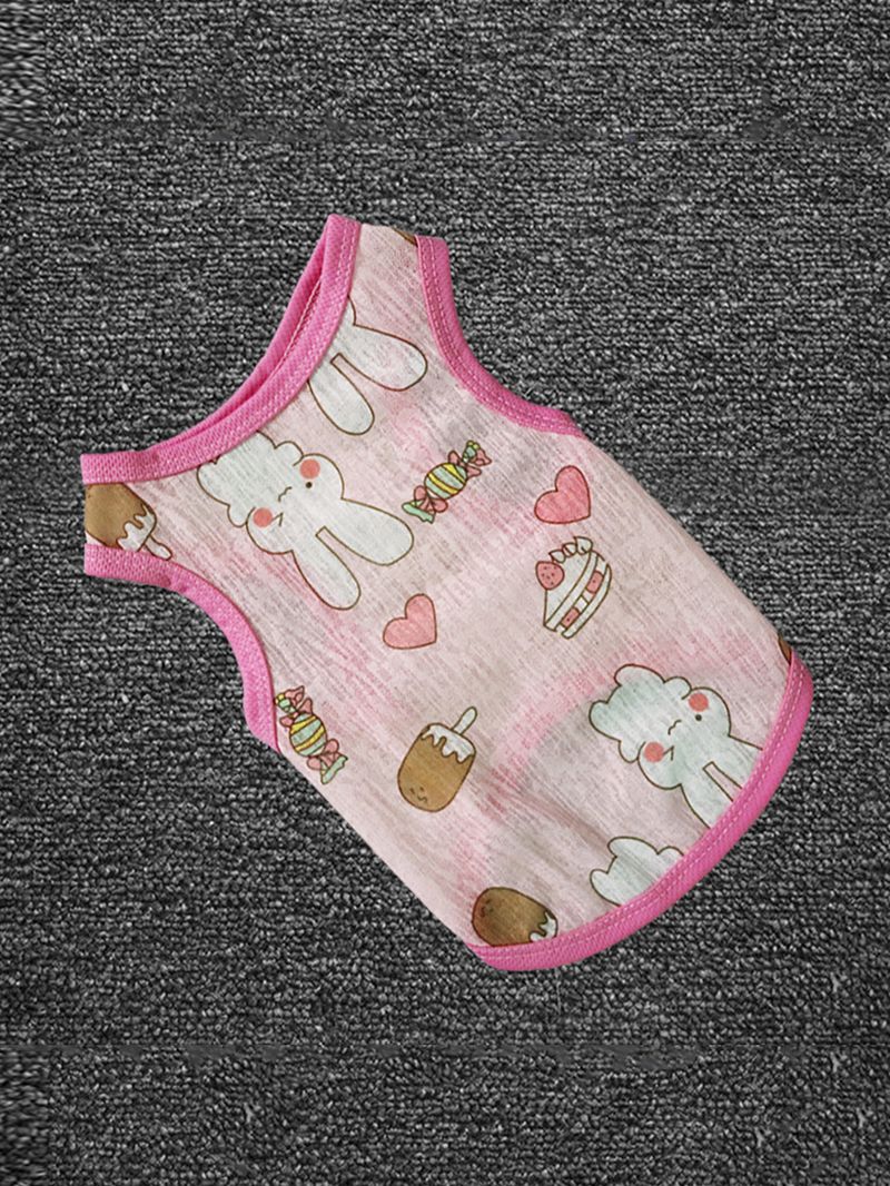1 Piece Of New Pet Apparel For Spring & Summer - Mesh, Breathable & Comfortable Sports Casual Vest, Sun-Protective Clothes For Dogs & Cats_voghion.com