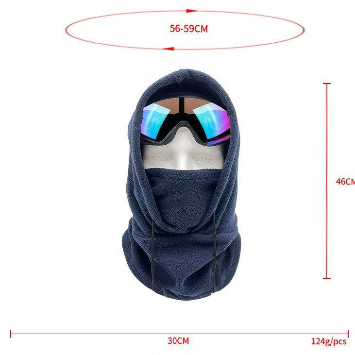 Adjustable Winter Fleece Balaclava Face Mask - Windproof Cycling Neck Warmer With Glasses-Compatible Design For Men & Women (Multiple Colors)_voghion.com