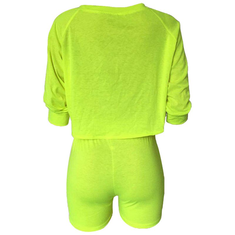 moda esclusiva, maniche scoperte, top che scopre l'ombelico, pantaloncini in due pezzi, abbigliamento da donna di vendita calda_voghion.com