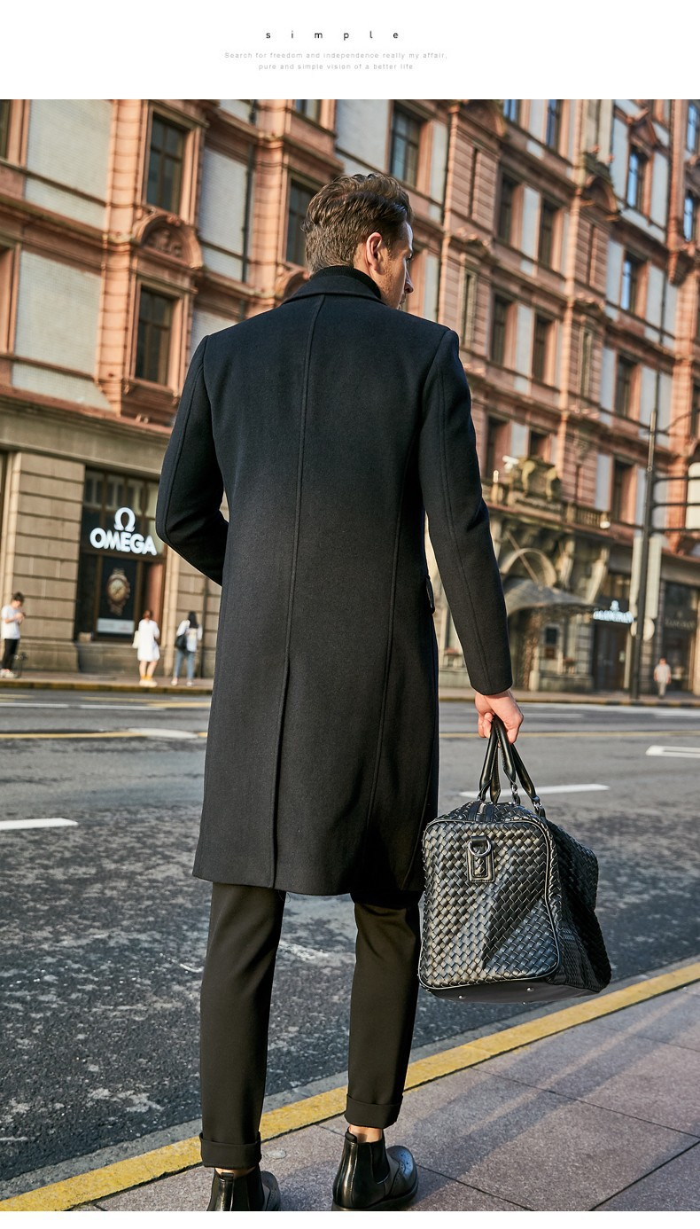 2025 Autumn And Winter Fashion Trench Coat Men, British Men's Long-sleeved Woolen Coat Autumn And Winter Woolen Coat Trend_voghion.com