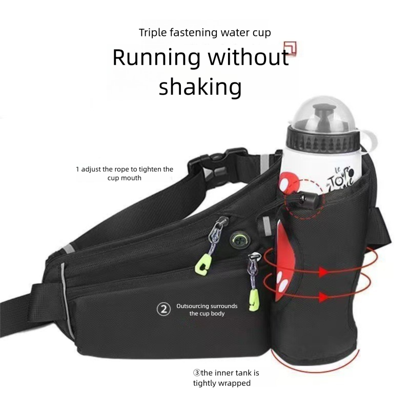 Cross-border Running Outdoor Fitness Waist Multi-functional Water Bottle Key Phone Bag Factory Direct Sale Lightweight_voghion.com