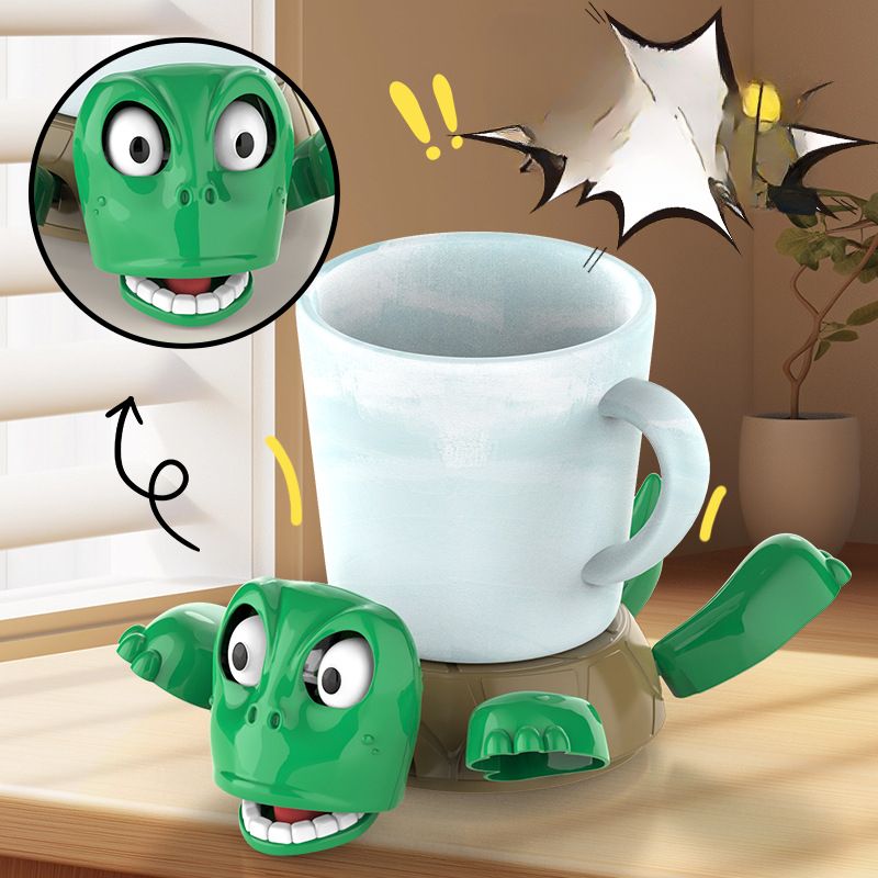 Posavasos de tortuga: divertida reacción al colocar un vaso, a todo color, un regalo ideal para amantes de las tortugas y otros animales._voghion.com