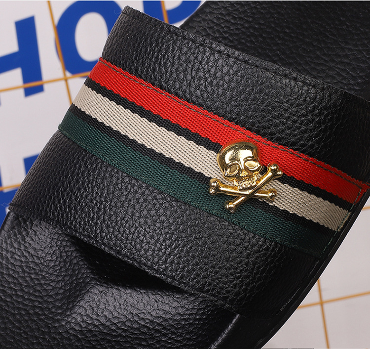 2023 Estate New Skull Joint Pantofole Uomo Traspirante Home Casual Infradito Capispalla Scarpe da spiaggia Cross-border_voghion.com