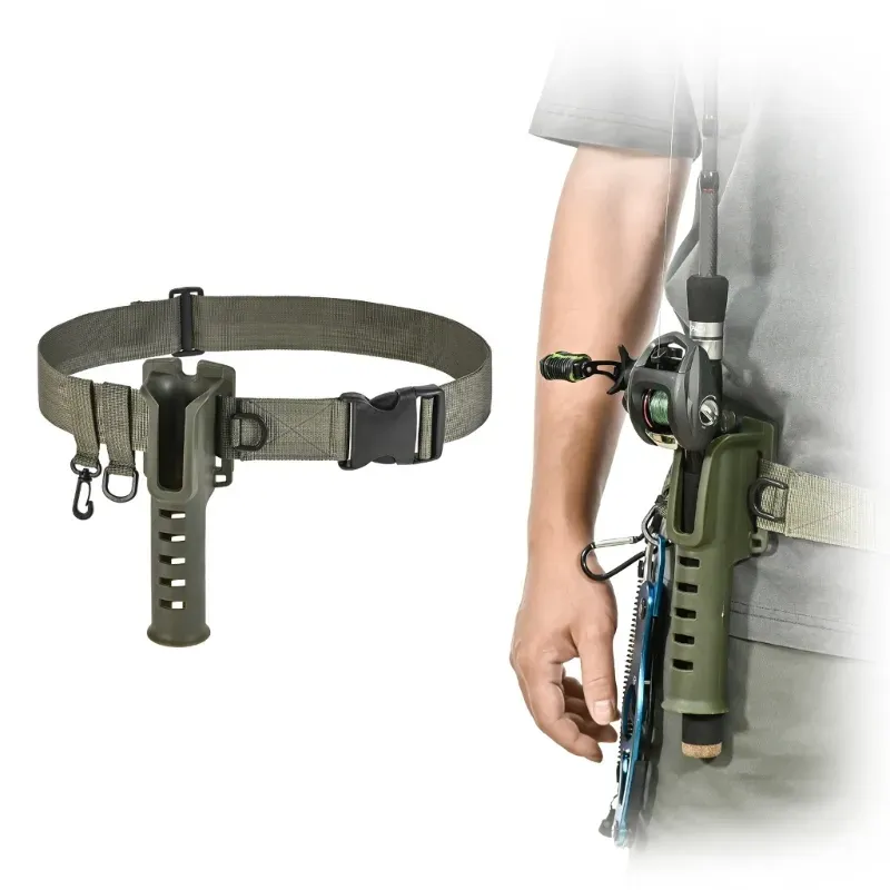 Belt Waist Hanging Rod Spinning Casting Poles Reel Holder Portable Fishing Tool_voghion.com