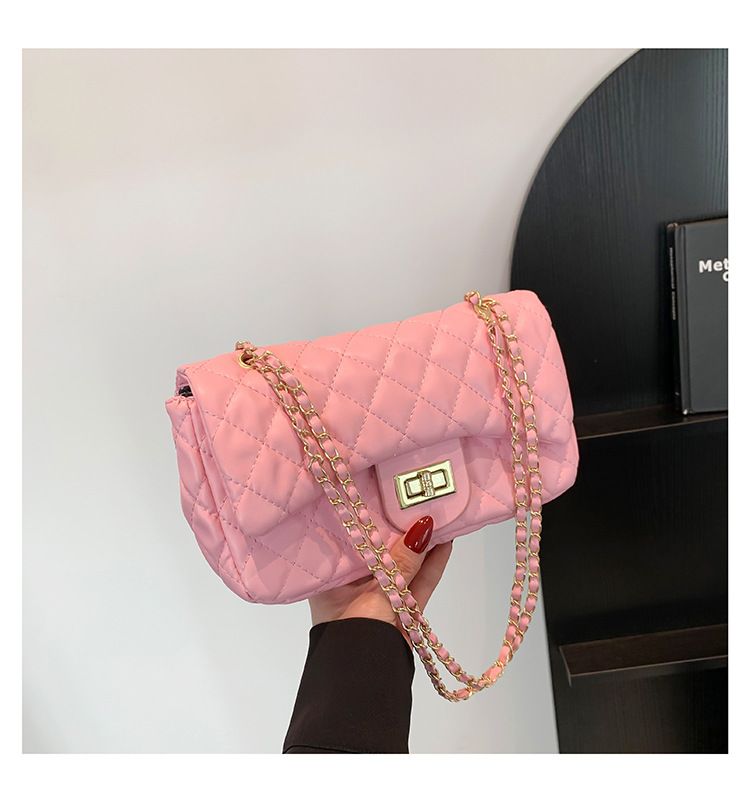 Lingge Embroidered Thread Handmade Chain 2024 New Fashion Large Capacity Texture Single Shoulder Women's Crossbody Small_voghion.com