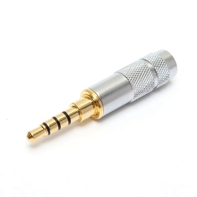 Câble de réparation pour casque stéréo 3,5 mm 4 pôles plaqué or, connecteur jack audio pour casque, soudure_voghion.com
