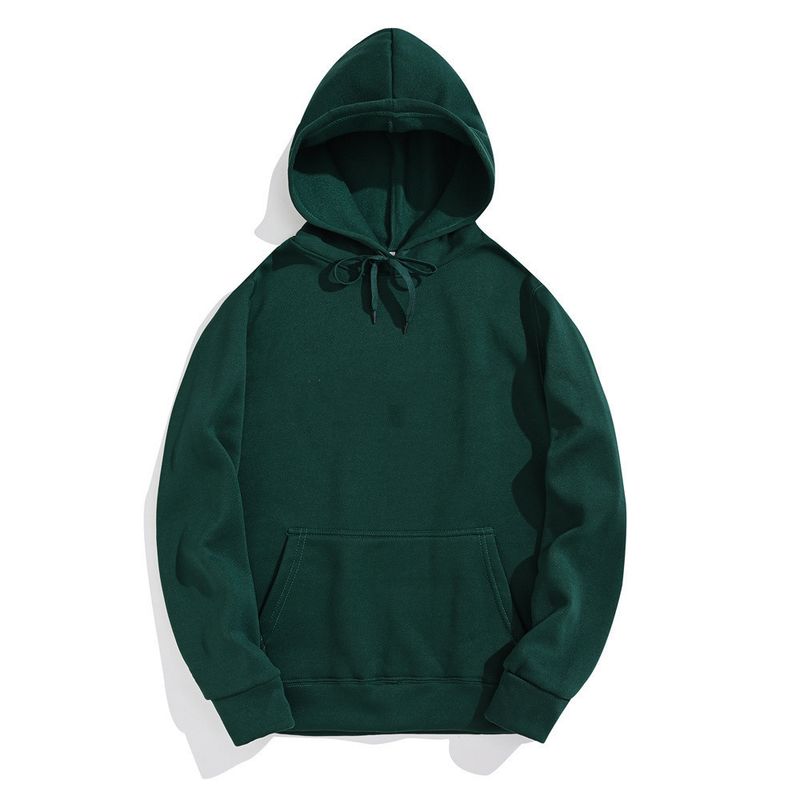 Herrenbekleidung Retro-Pullover aus reiner Baumwolle, Jacke, Pullover, einfarbig, großer Kapuzenpullover_voghion.com