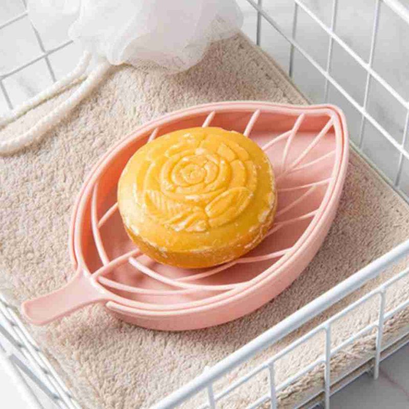 11 pezzi portasapone a forma di foglia supporto antiscivolo per WC piatto doccia scolapiatti gadget da bagno_voghion.com