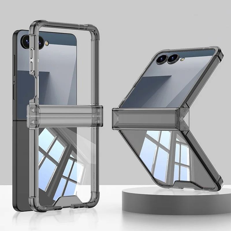 All-inclusive Hinged Four-corner Anti-drop Phone Case For Samsung Galaxy Z Flip 7 FE 6 5 Flip7 Transparent Shcokproof Back Cover_voghion.com